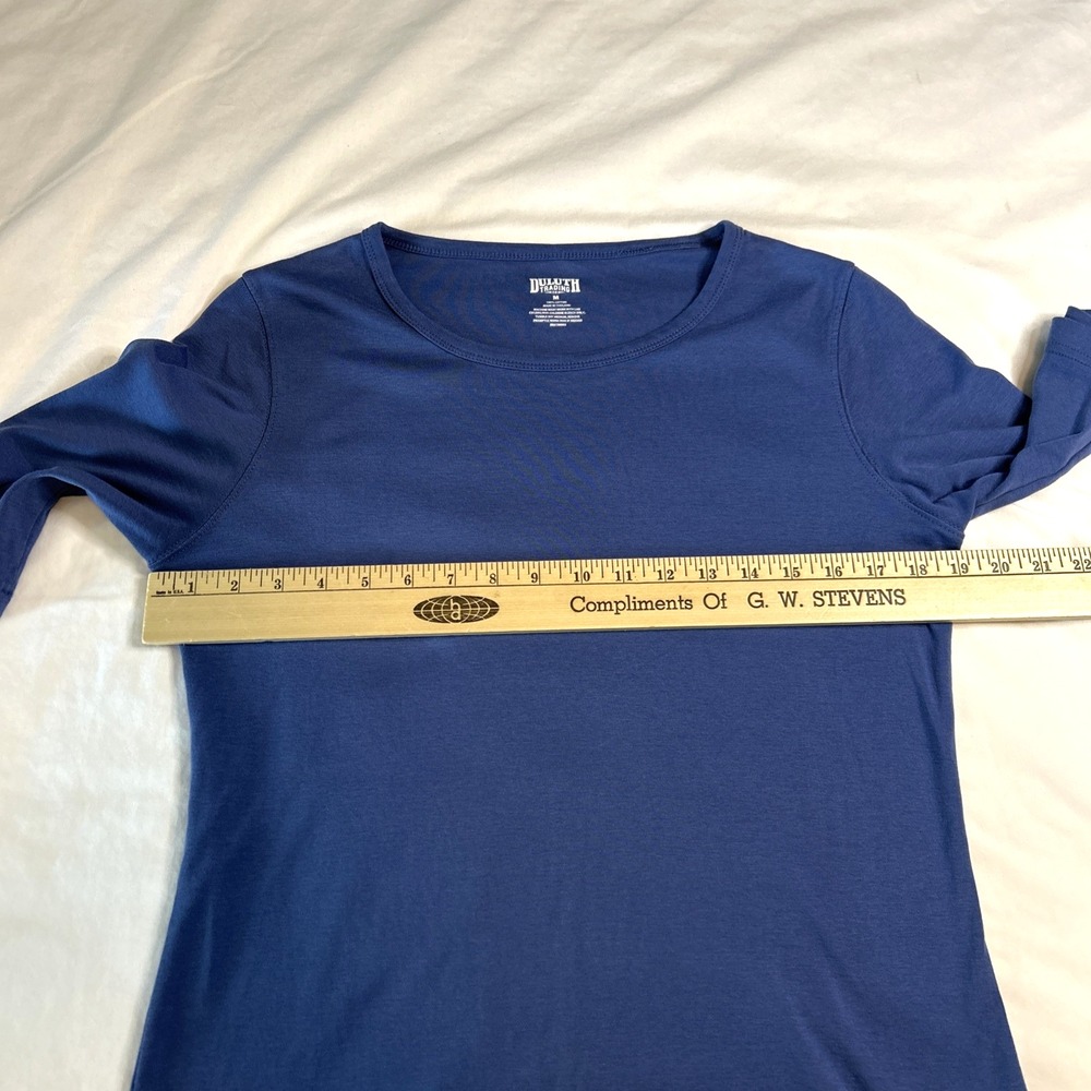 Duluth Trading Short-Sleeve T-Shirt Longtail Blue Crew Neck Medium - Picture 5 of 6